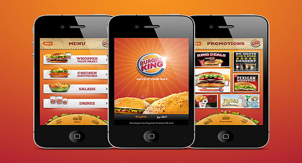 Diversas apps de comida.