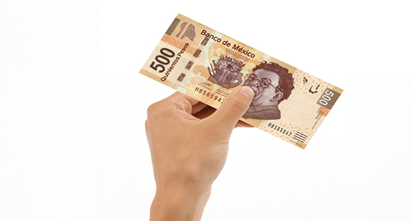 Eligiendo 500 pesos a la quincena
