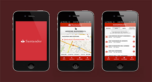 Diversas apps de bancos